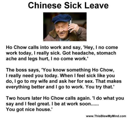 Chinese Sick Leave