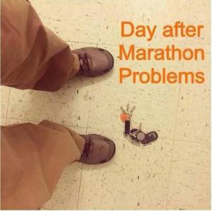 Day after Marathon problems