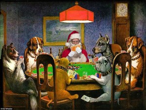 Santa y dogs