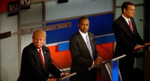 Trump Carson y Cruz