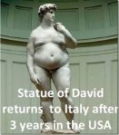 David after 3 years in USA