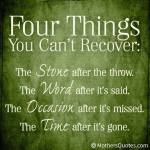 Wk 27 Things you can't recover